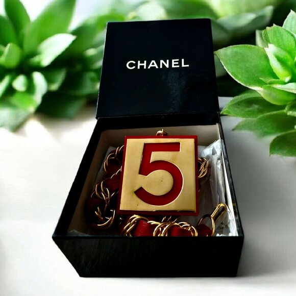 CHANEL #5 1987 Belt Authentic Very Rare - Picture 1 of 9